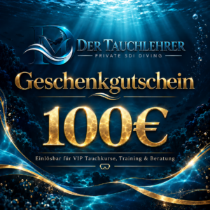 Geschenkgutschein 100 Euro – Der Tauchlehrer